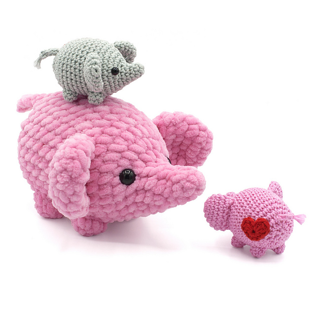 Mini Love Elephant Amigurumi — foto 2