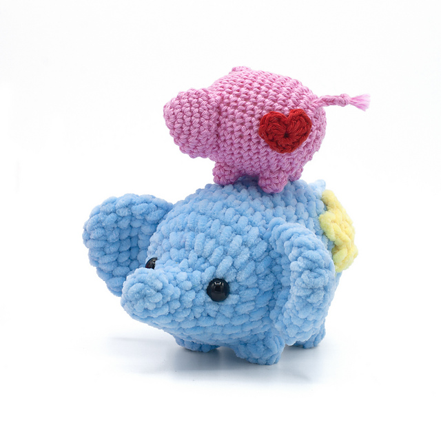 Mini Love Elephant Amigurumi — foto 6