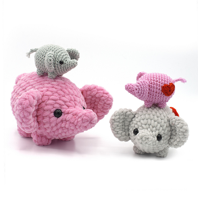 Mini Love Elephant Amigurumi — foto 4