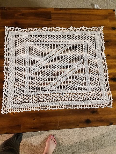 Diagonal Furrows Mat