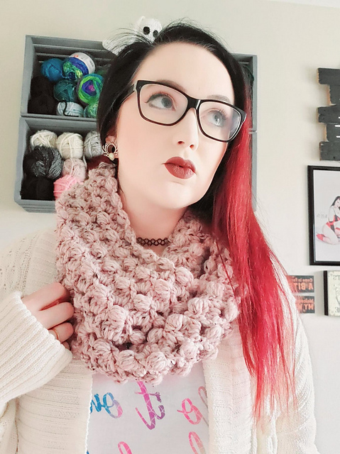 Persephone's Pomegranates Infinity Scarf