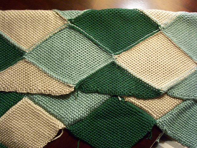Diamond Afghan (Tunisian)