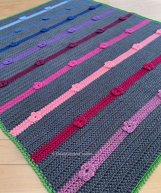 The Floral Striped Blanket