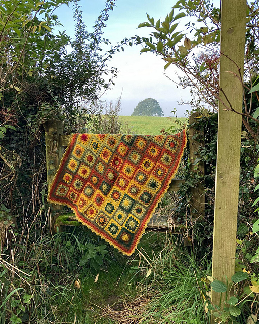 Forever Autumn lap blanket