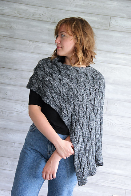 Chloe Cable Poncho