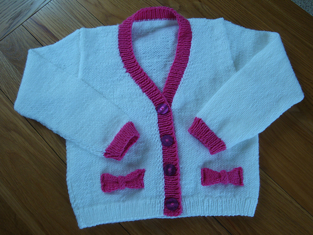 Cardigans with Contrast Trim