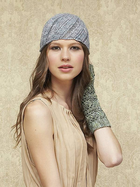Diagonal Lace Stitch Hat