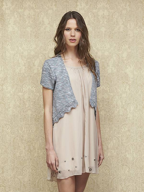 Cardigan With Lace Border