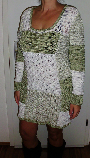 Winter Patchwork Kleid