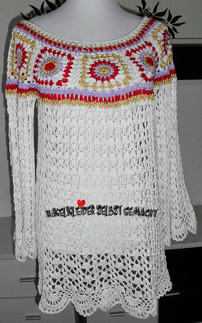 Hippie Häkelkleid