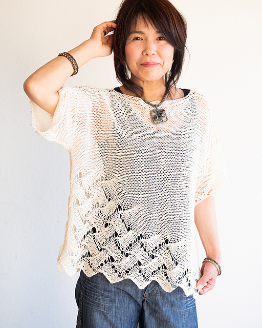 ゆさんAmeri SHOULDER TUCK SHEER KNIT shoulder tuck round neck knit t – eim online（エイム オンライン）