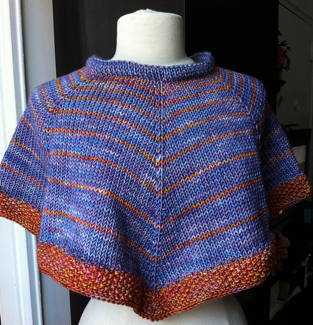 Violets Afire Capelet