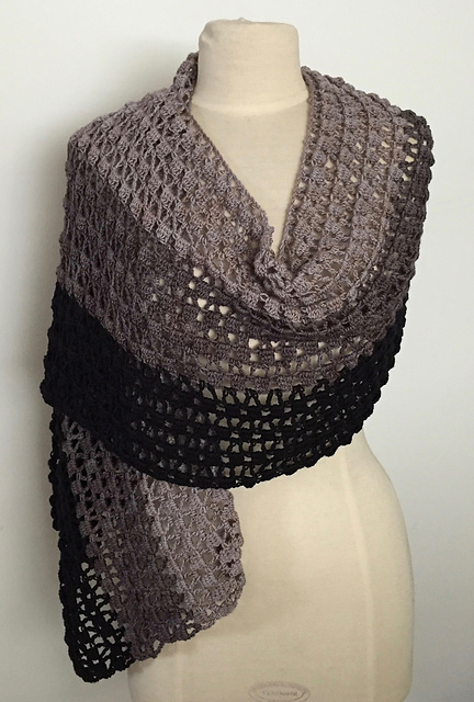 Stone and Slate Color Block Wrap