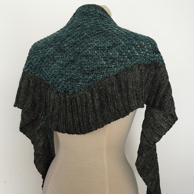 Pleated Lattice Shawl