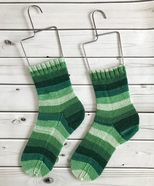 Sock By Numbers Toe Up