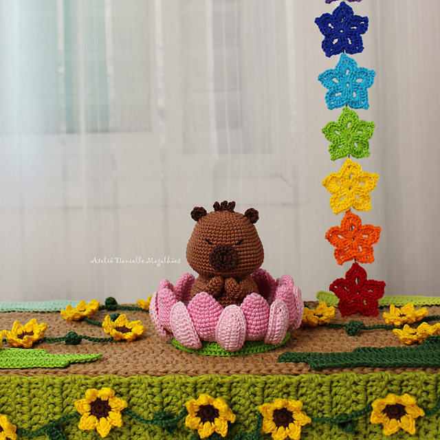 Zenbara The Lotus Capybara