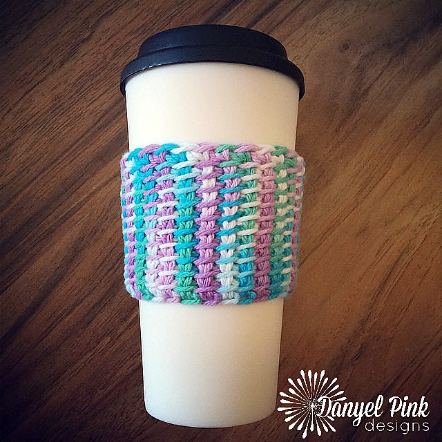 Tunisian Coffee Cup Cozy
