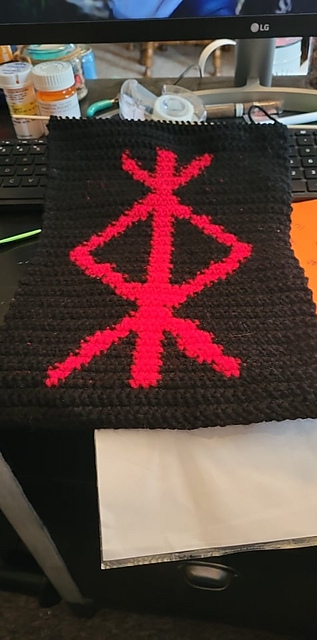 Ravelry: protection rune wall hang pattern by samantha puckett