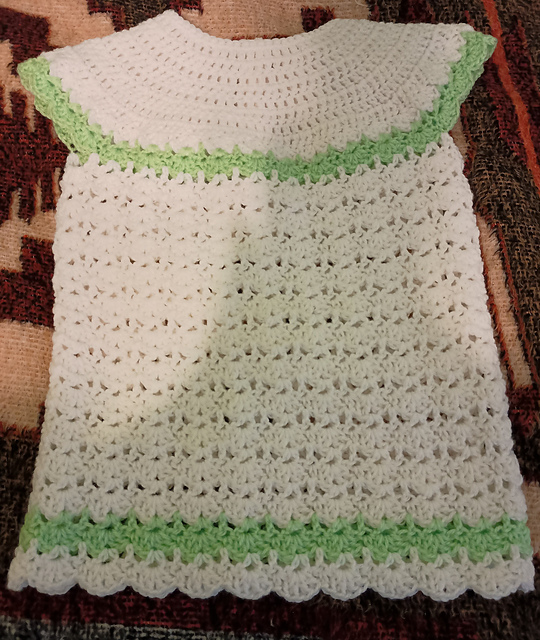 Dress, Bolero, Frilly Booties & Bonnet  JC90C