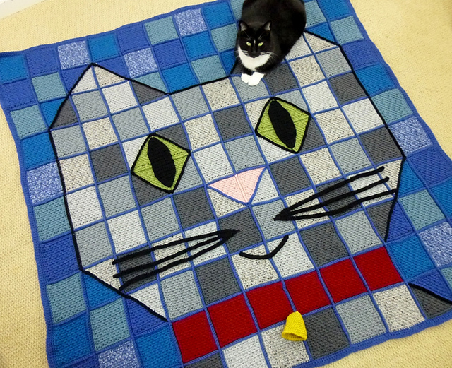 Patchwork Baby Kitty Throw Blanket