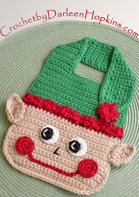 Christmas Elf Baby Bib