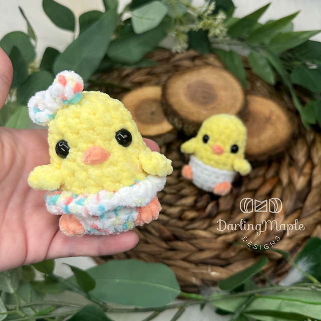 Baby Chick Mini Palm Plushie