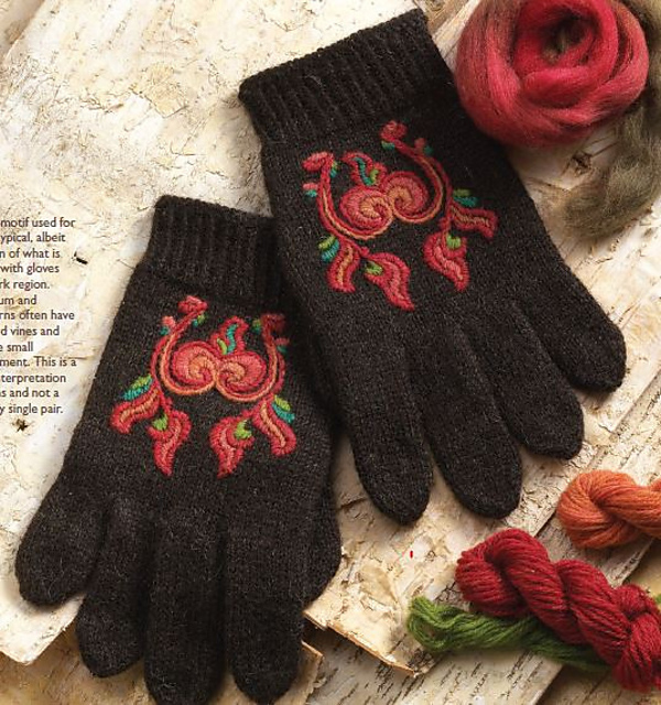 Ravelry: Telemark Rose Gloves pattern by Kate Larson