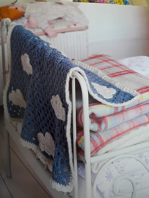 Cloud Motif Baby Blanket