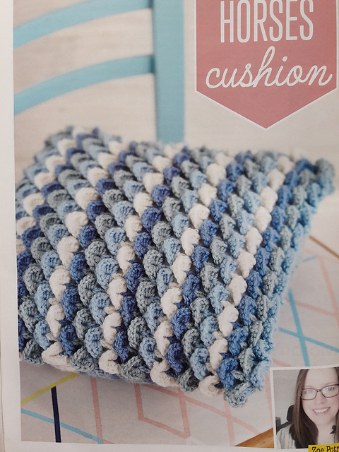 White Horses Cushion