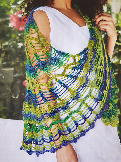 Parakeet Feather Shawl