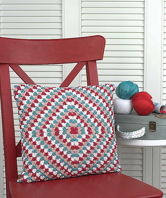 Granny Square Cushion