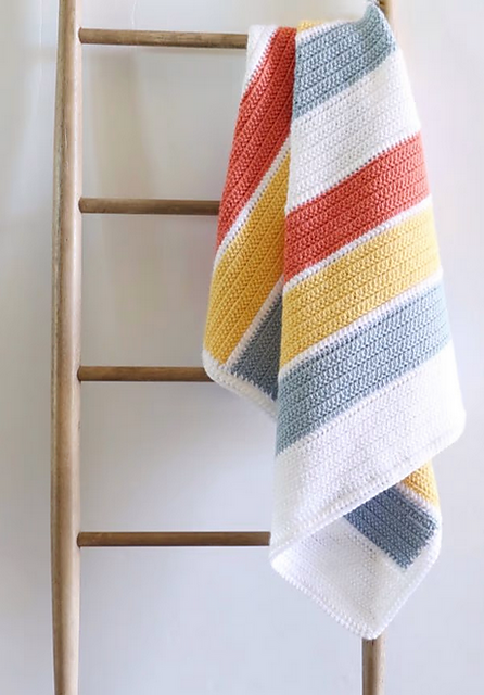 Summertime Stripes Baby Blanket