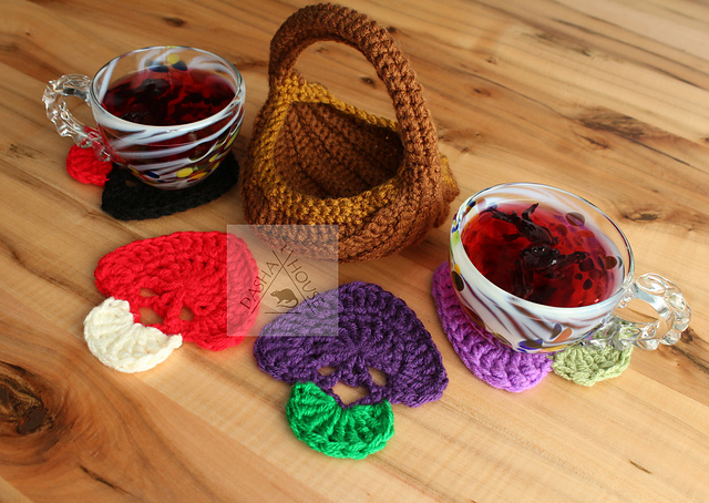 Witch's Basket coasters