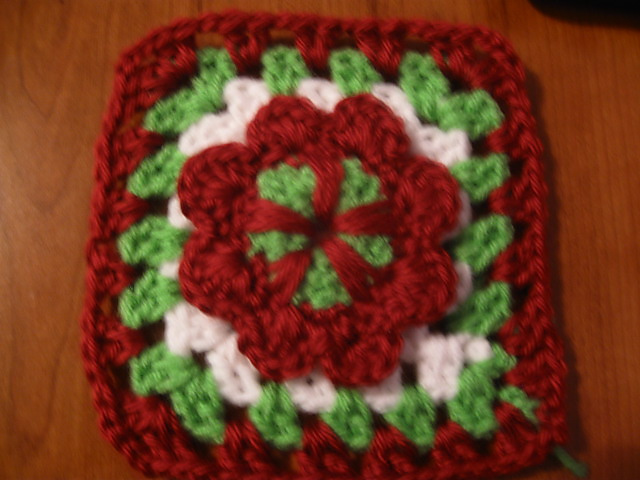 Apple blossom granny square 