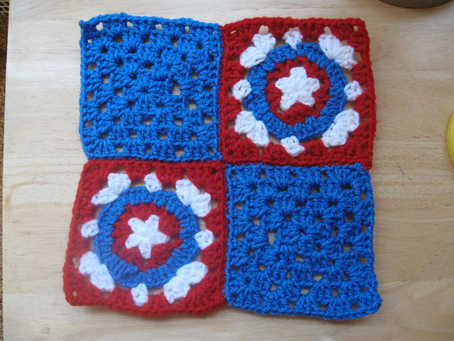 Star Captain America Square