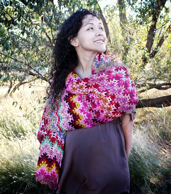 Mrs. Fezziwig, A Crocheted Advent Wrap