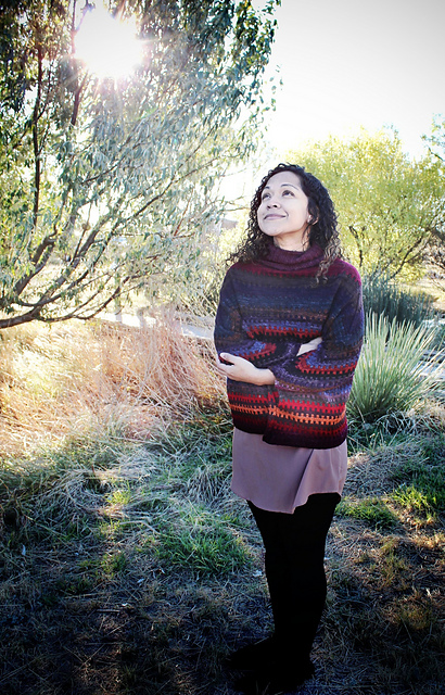 Mount Lindo, A Knitted Advent Poncho