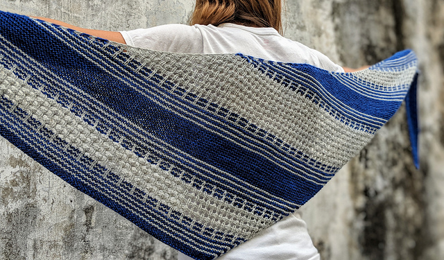 lattice duck shawl
