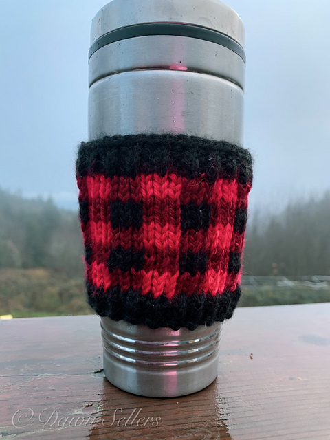 Buffalo Plaid Coffee Cozy