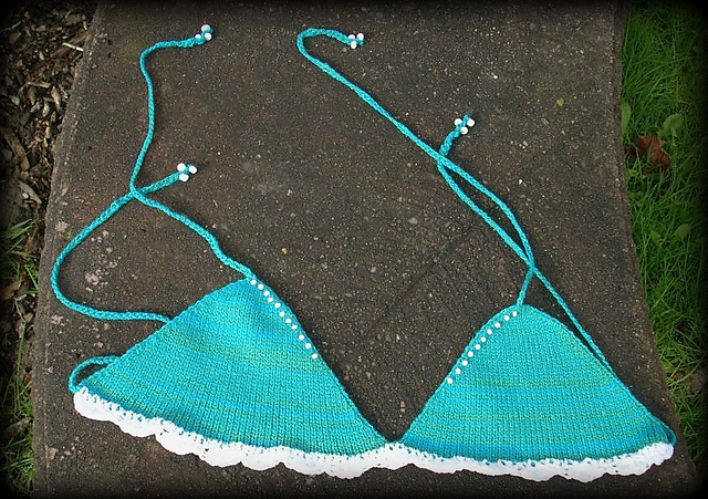 Simple Knit Bikini Top