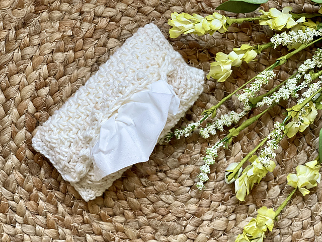Macrochet Tissue Pouch
