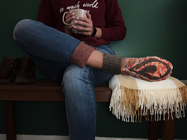 Autumnal Embers Socks