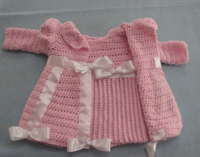 Pretty In Pink Baby Dress and Jacket Set