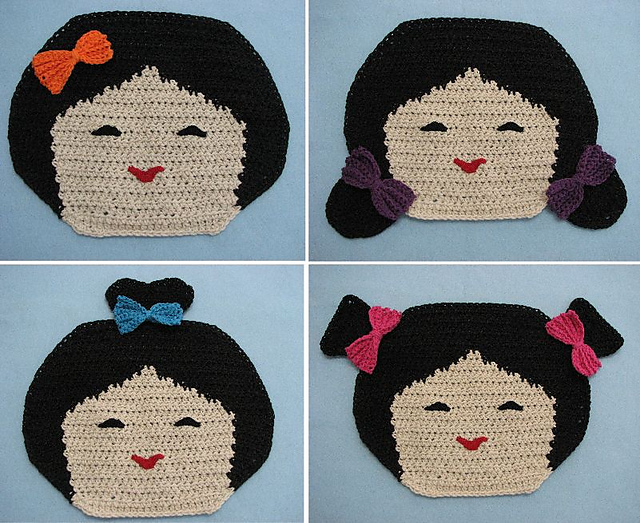 Kokeshi Doll Place Mats