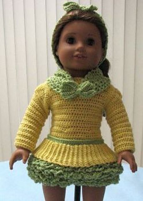 Spring Inspired Ballet Outfit for American Girl Size Dolls
