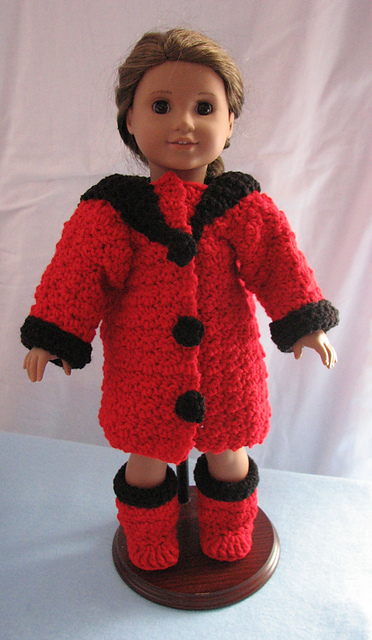Winter Coat & Boots for American Girl Dolls