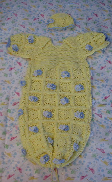 Yellow Squares Infant Sleep Bag