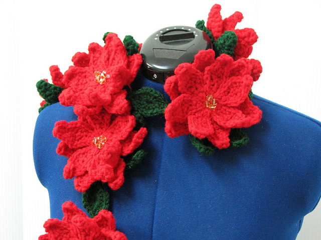 Poinsettia Scarf