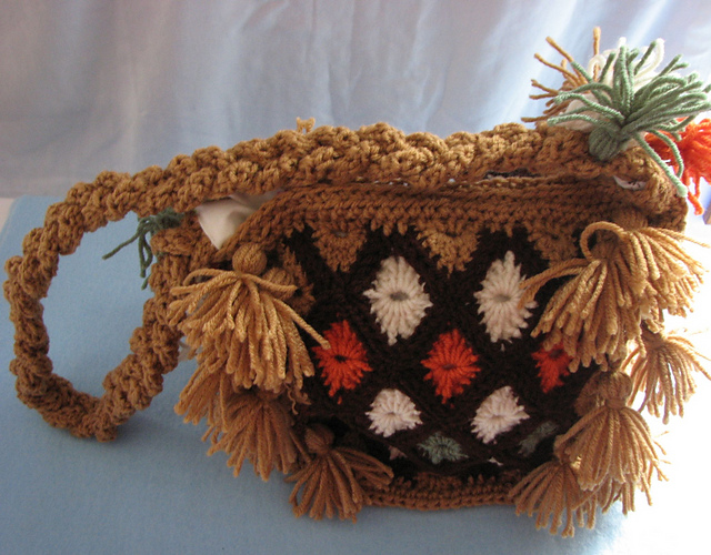 Diamonds and Tassels Purse