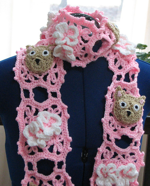 Lace and Flowers Chihuahua Scarf